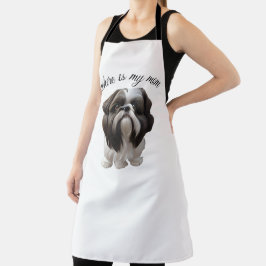 Shih Tzu - Wo ist meine Mama Schürze