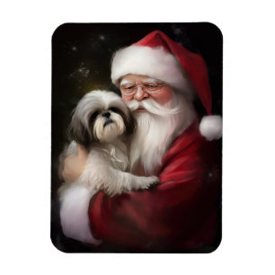 Shih Tzu zu Weihnachten Magnet