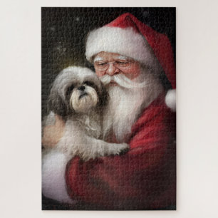 Shih Tzu zu Weihnachten Puzzle