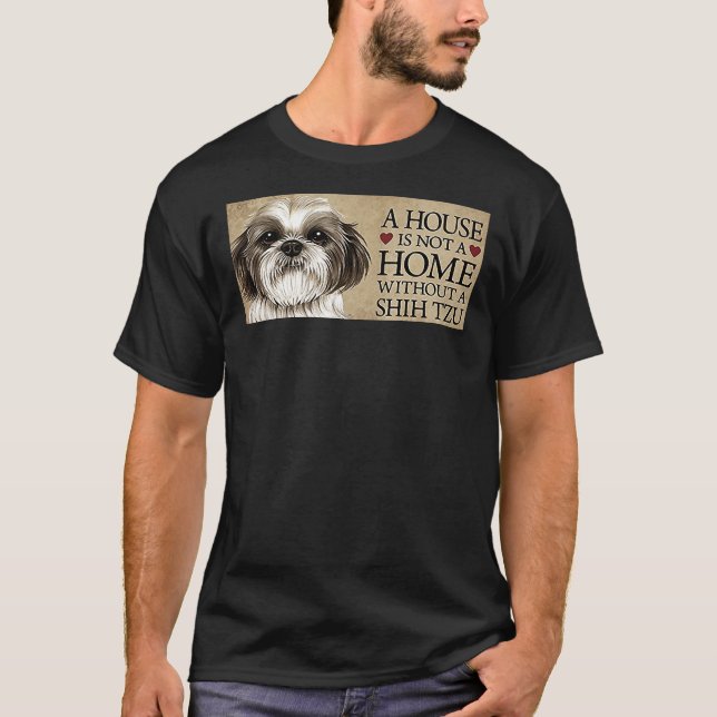 Shih Tzu Zuhause T-Shirt (Vorderseite)