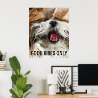 Shih tzu Zunge lustige Visionen benutzerdefinierte