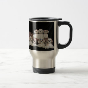 Shih Tzus sind Engel mit der Bart-Reise-Tasse Reisebecher