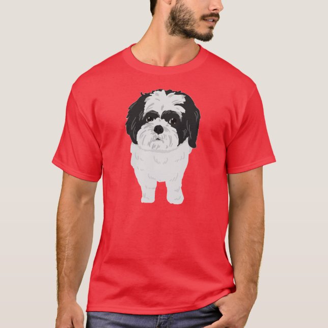 Shih--TzuT-Shirt (Front und Hintern) T-Shirt (Vorderseite)