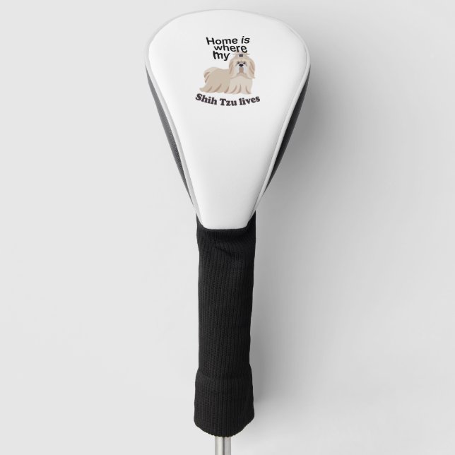 Shih Tzy Zuhause Golf Headcover (Vorderseite)