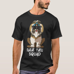 Shih zu Squad mit Sonnenbrille Funny Cool Hund am  T-Shirt