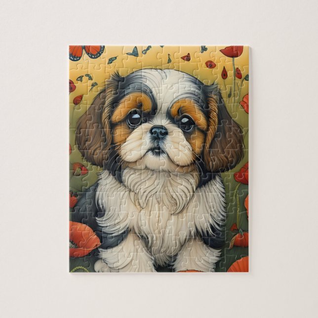 Shihtzu-Puppenspiel Puzzle (Vertikal)