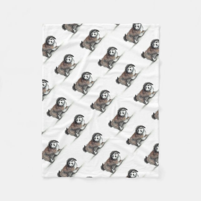 Shihtzu Puppy Dog, Pet Fleecedecke (Vorderseite)