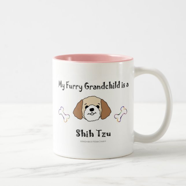 ShihTzu Zweifarbige Tasse (Rechts)