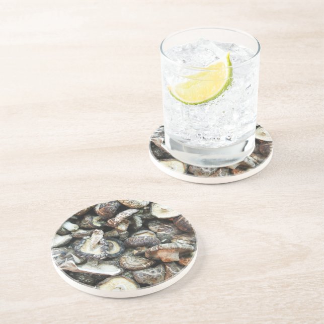 Shiitake Mushrooms Getränkeuntersetzer (Seite)