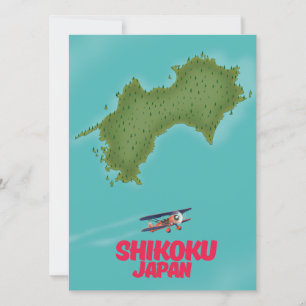 Shikoku Japan-Karte