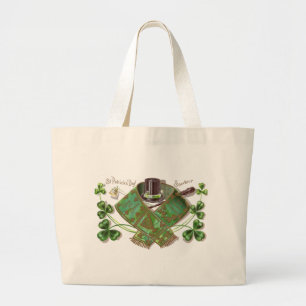 Shillelagh, Hut und Schal Vintage St. Patrick's Da Jumbo Stoffbeutel