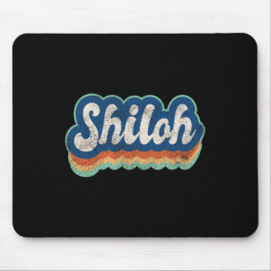 Shiloh Vorname Junge Vintage-Stil 70er 80er Person Mousepad