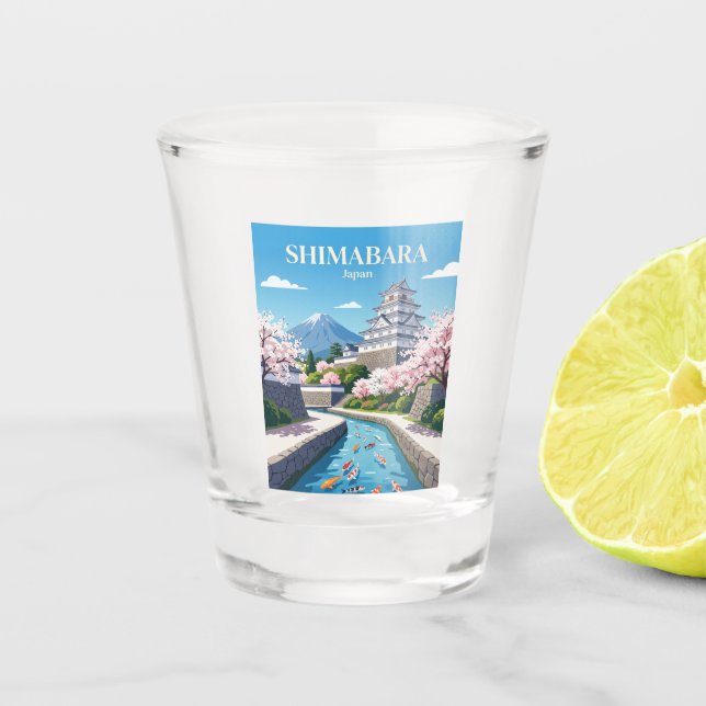 Shimabara Japan Schnapsglas (Vorderseite)