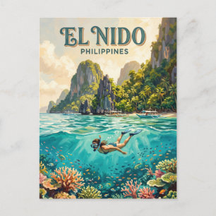 Shimizu Insel, El Nido Philippinen Postkarte