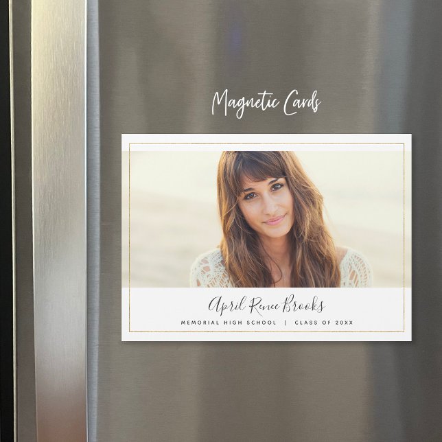 Shimmer Foto Abschluss Ankündigung Magnet (Von Creator hochgeladen)