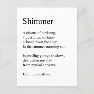 Shimmer Postkarte