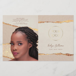 Shimmer Ripped Paper Bifold Broschüre