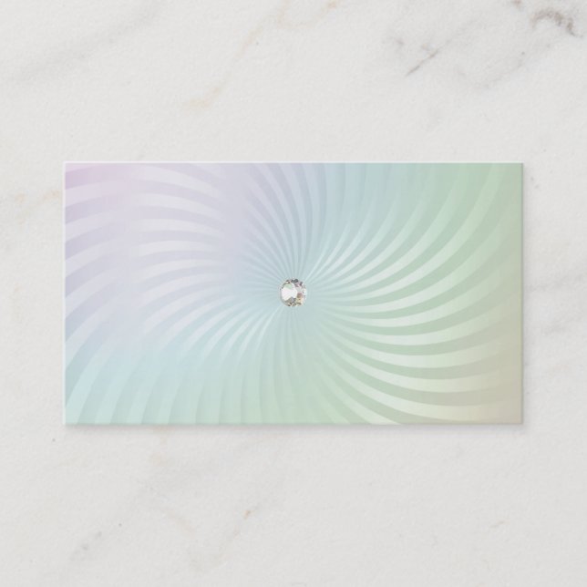 Shimmer Twirl Business Card Visitenkarte (Vorderseite)