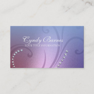 Shimmer und Crystals Business Card Visitenkarte