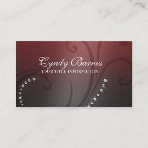 Shimmer und Crystals Business Card Visitenkarte