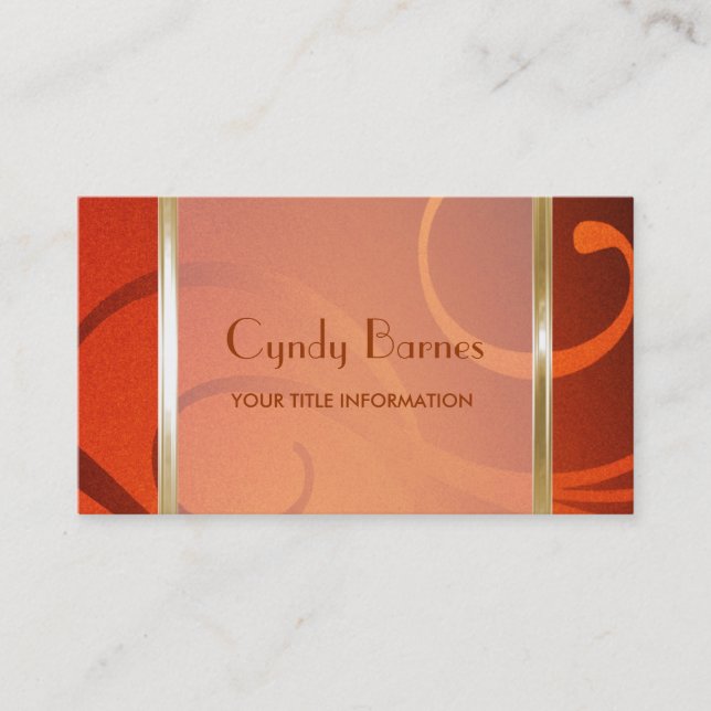 Shimmer Wirbel Business Card Visitenkarte (Vorderseite)