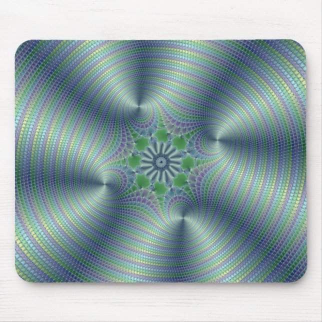 Shimmerine - Fraktal-Kunst Mousepad (Vorne)