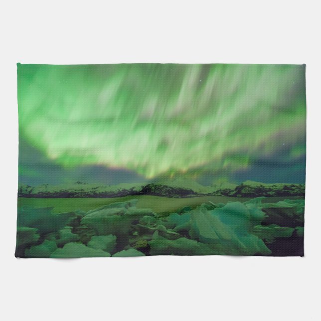 Shimmering Aurora Geschirrtuch (Horizontal)