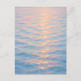 Shimmering Sea - Pastel Painting Style Art Postkarte