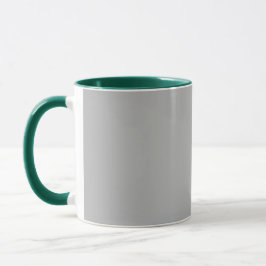 Shimmering Silver Christmas Coffee Mug for Holiday Tasse