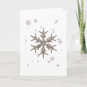 Shimmering Snowflake Card Feiertagskarte