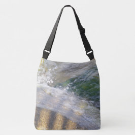 Shimmering Water on Rocks Tote Tragetaschen Mit Langen Trägern