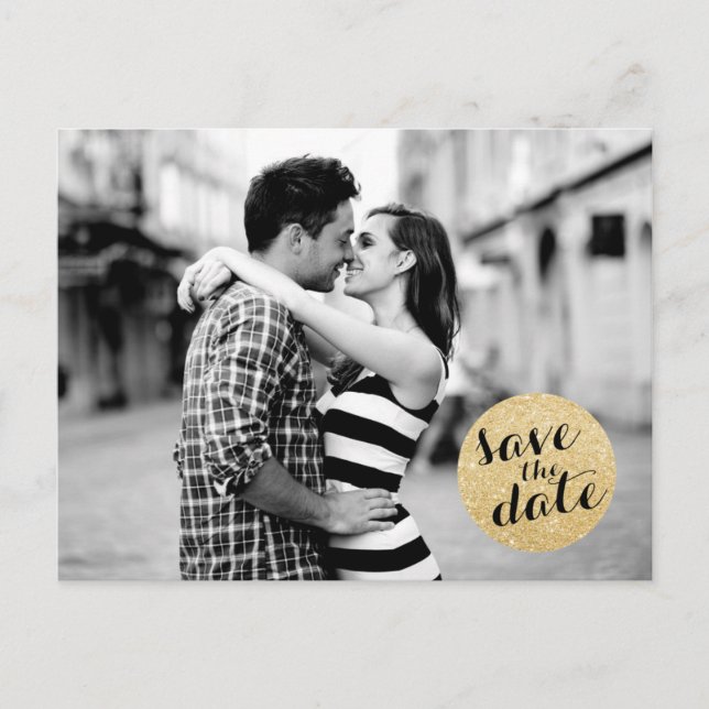 SHIMMERY CIRCLE | Ankündigung Datum freihalten (Vorderseite)