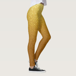 Shimmery Gold Glitzer Leggings