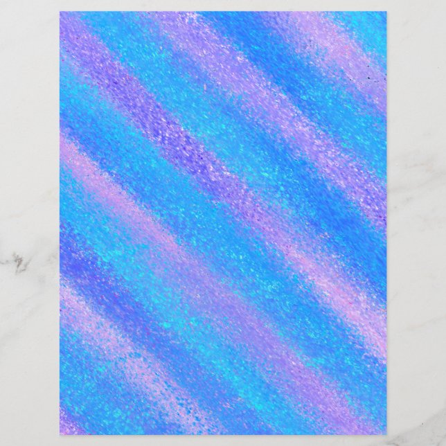 Shimmery Iridescent Türkis Pink Scrapbook Paper (Vorderseite)