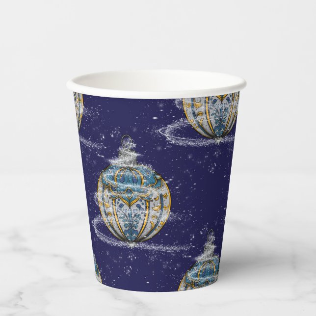 Shimmery Ornament Pappbecher (Vorderseite)