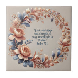 Shimmery Peach und Blue Pastel Fliese