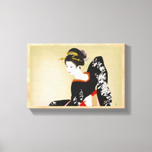 Shimura Tatsumi Zwei Themen japanische Frauen Leinwanddruck