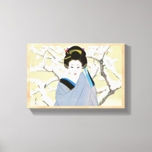 Shimura Tatsumi zwei Themen japanische Frauen Schn Leinwanddruck