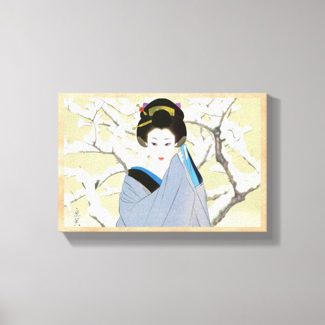 Shimura Tatsumi zwei Themen japanische Frauen Schn Leinwanddruck (Vorderseite)