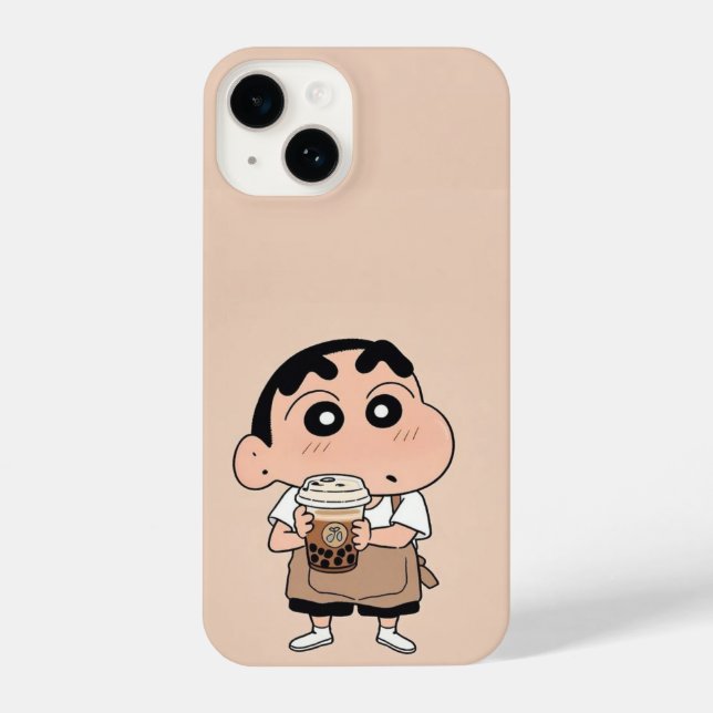 Shin-chan Barista Bubble Tea iPhone Case iPhone Hülle (Rückseite)