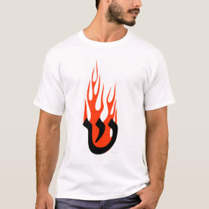 Shin mit Flammen T-Shirt