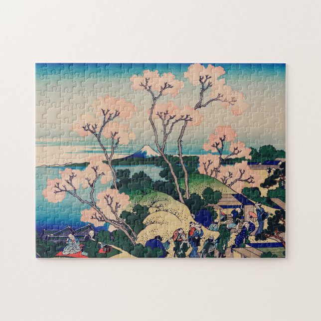 Shinagawa auf Tokaido von Katsushika Hokusai Puzzle (Horizontal)