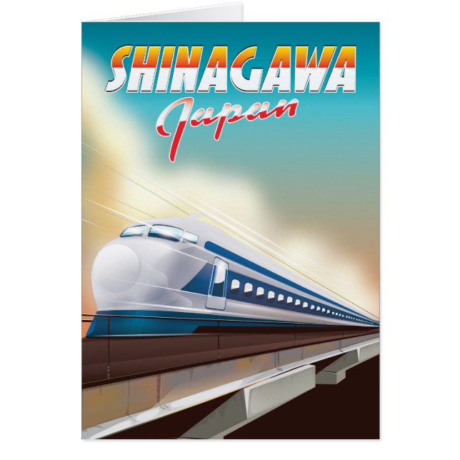 Shinagawa Japan Reiseplakat. (Vorne)