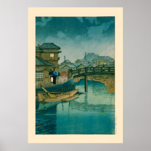 Shinagawa von Kawase Hasui Poster