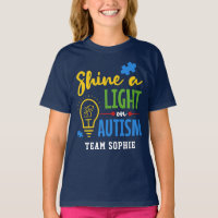 Shine A Light on Autismus Personalisiert Team
