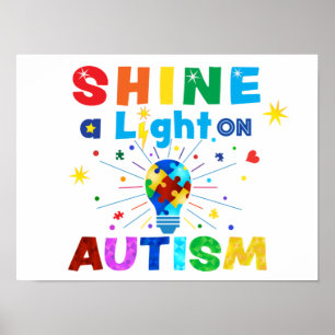 SHINE a Light on Autismus Poster