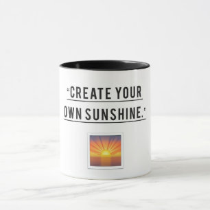 Shine Bright - Erstellen Sie Ihren eigenen Sonnens Tasse