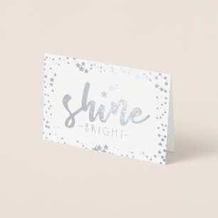 Shine Bright Folienkarte