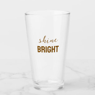 Shine Bright – Inspirierendes Leuchten Grafik T-Sh Glas
