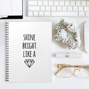 Shine Bright like a Diamond Spiral Notebook Notizblock